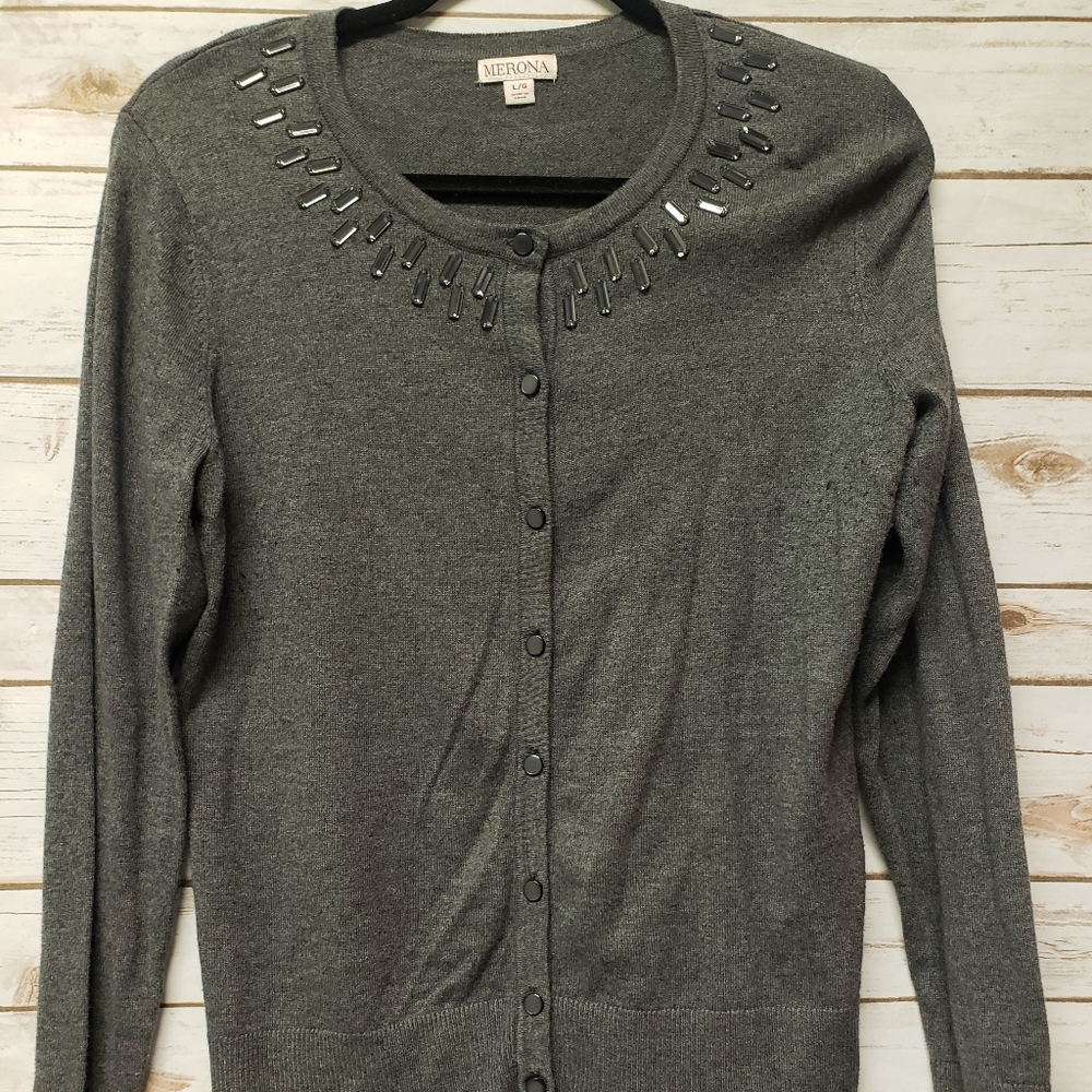 Merona grey cardigan
